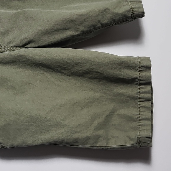 TORY BURCH 100% Cotton Bermuda Chino Olive Green Shorts Size 28 - Picture 7 of 16